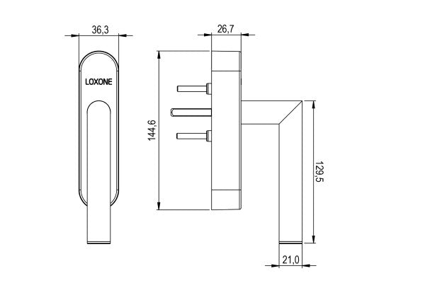 Loxone Fenstergriff Air